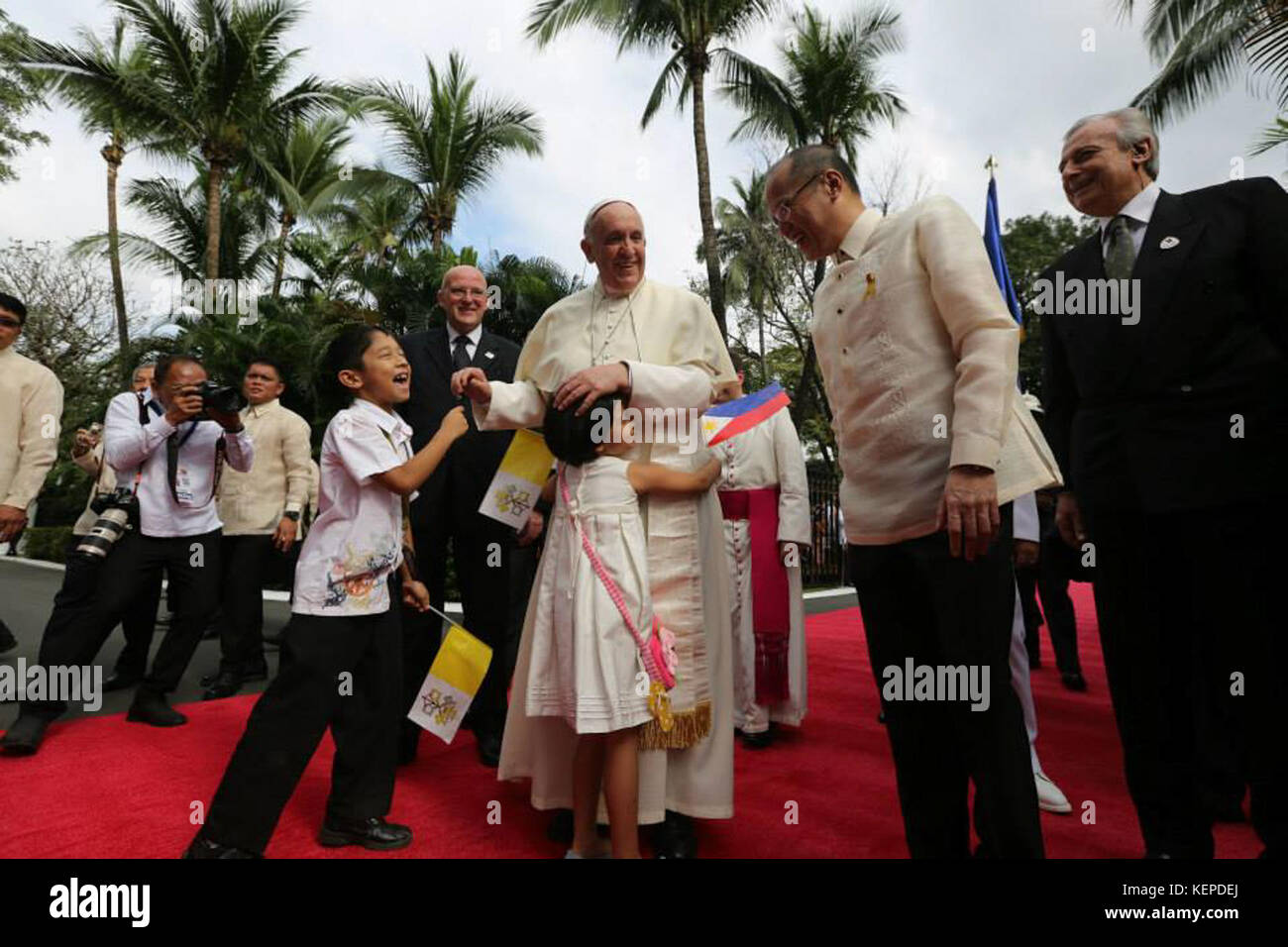 Pope Francis Malacanang 45 Stock Photo