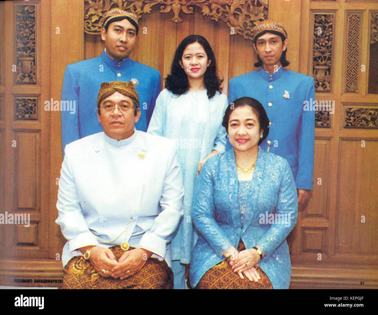 Megawati family Stock Photo