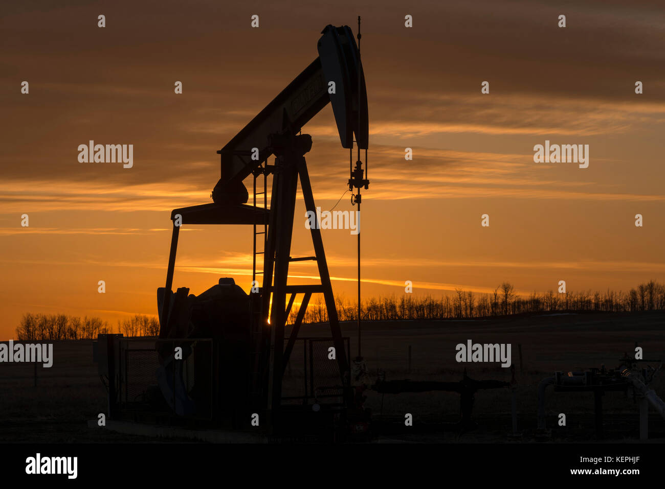 Alberta pump jack Stock Photo Alamy