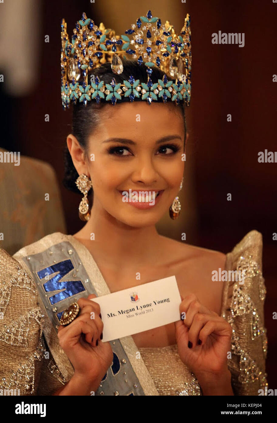 Miss World 2013 Megan Young 101413 Stock Photo