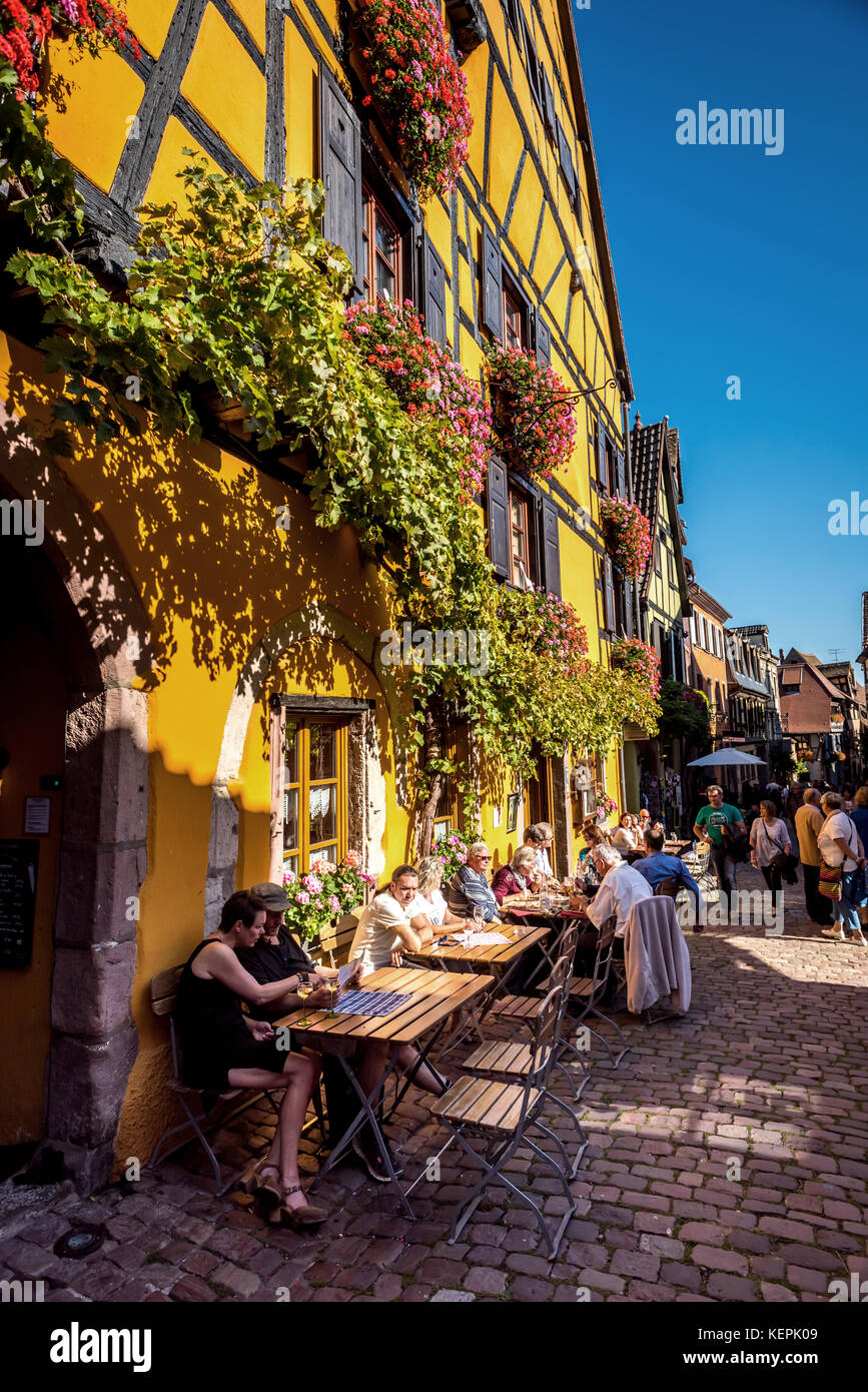 Riquewihr, Alsace in France Stock Photo