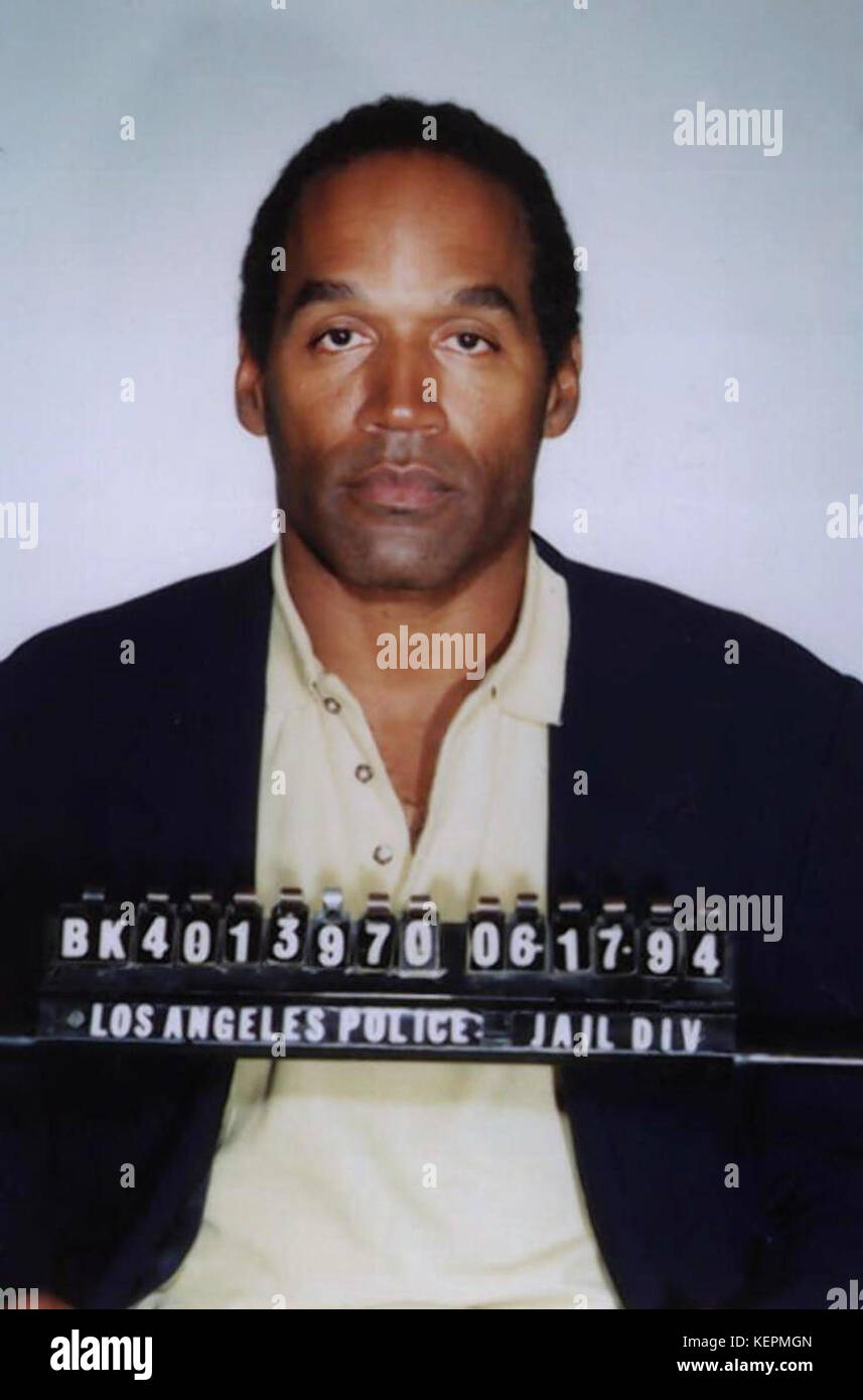 Mug shot of O.J. Simpson Stock Photo - Alamy