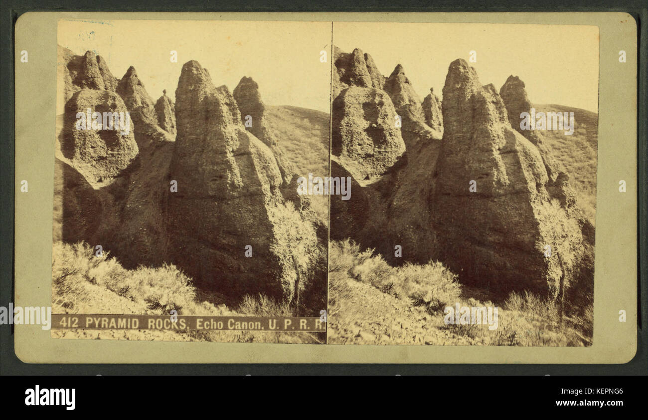 Pyramid Rock, Echo Canon, Colorado, by Weitfle, Charles, 1836 1921 ...