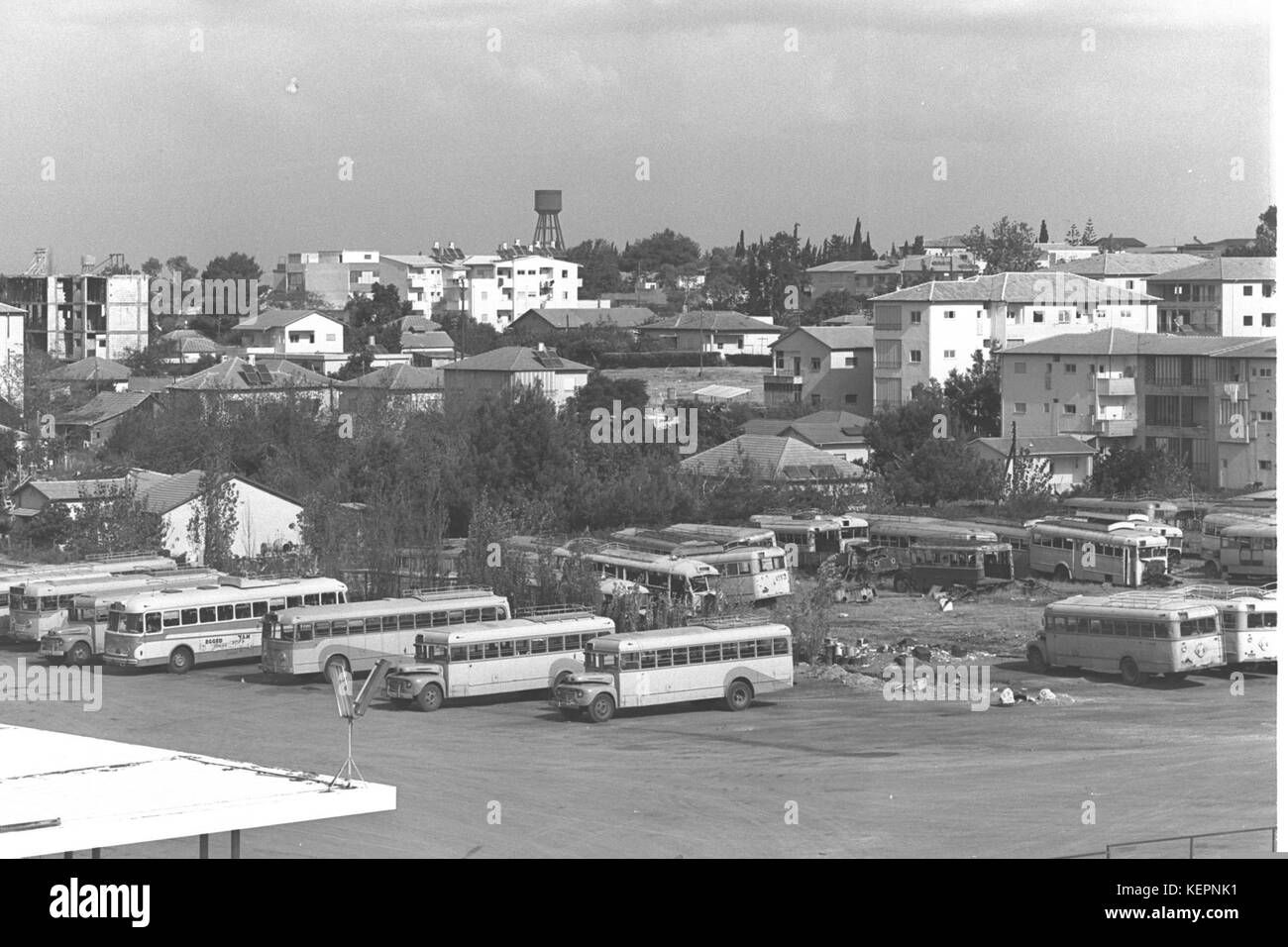 Herzliya Central Bus Station 1964 Stock Photo Alamy