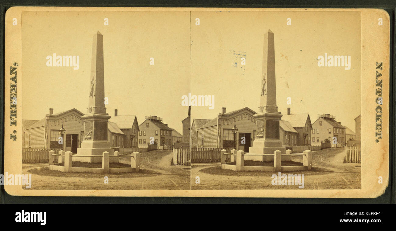 The Civil War monument, by Freeman, J. (Josiah) Stock Photo