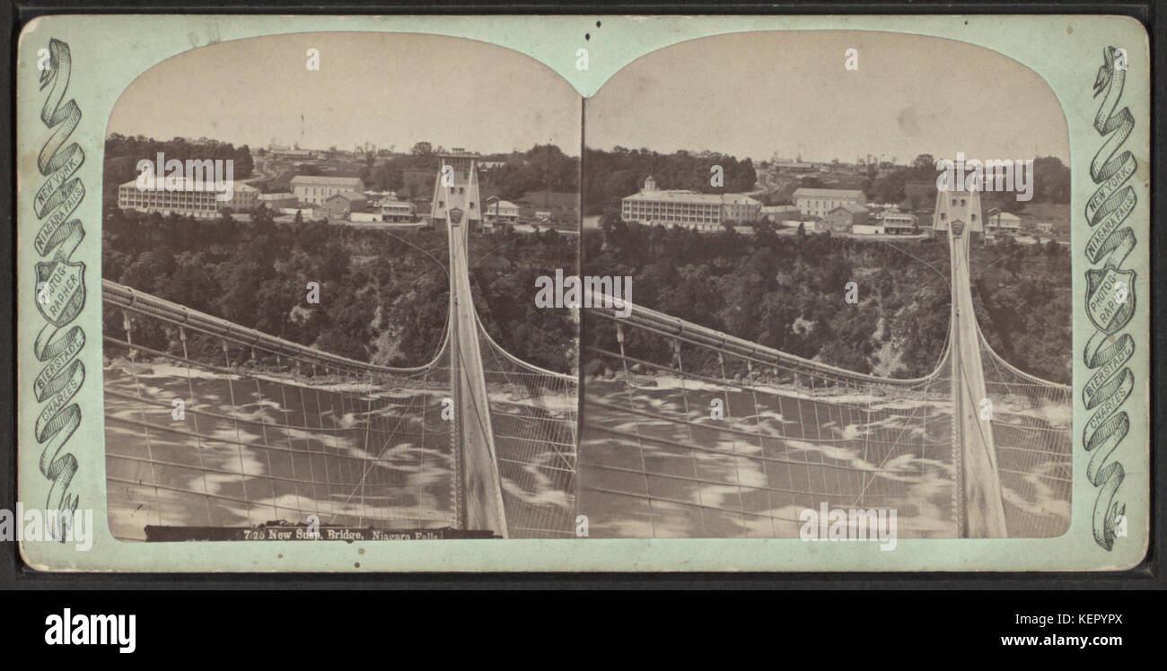 New Suspension Bridge, Niagara Falls, from Robert N. Dennis collection