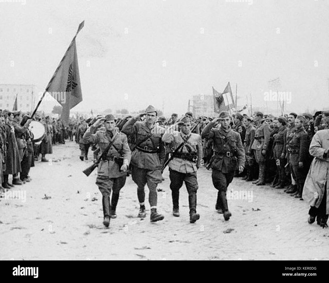 Tirana Albania 1944 11 20 Stock Photo Alamy