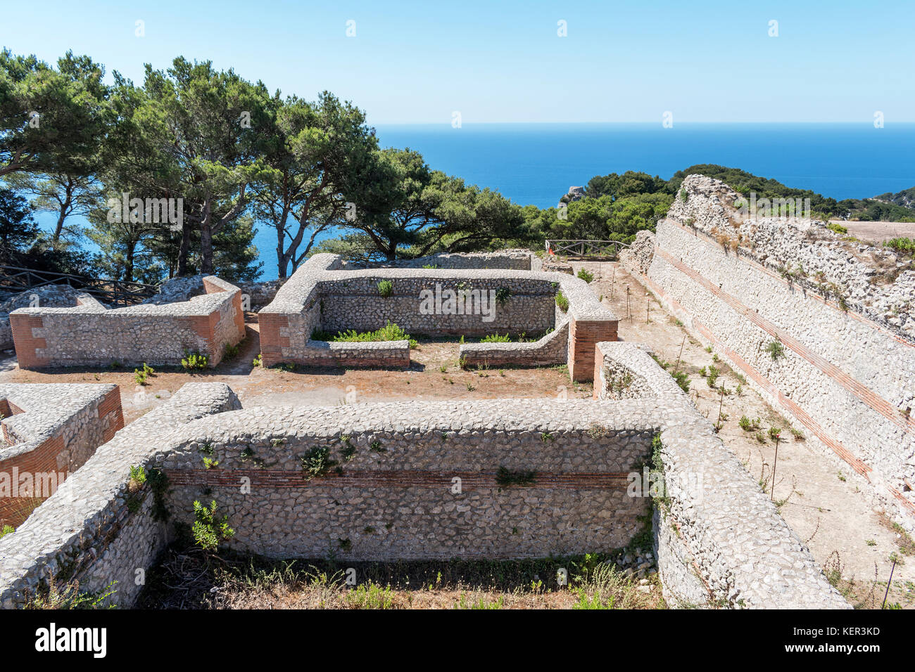 villa jovis, the home of emperor tiberius when on the island of capri, italy Stock Photo Alamy
