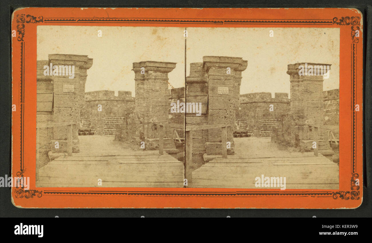 The Entrance to the Old Spanish Fort, at St. Augustine, Florida, from