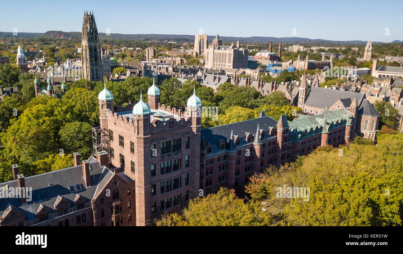 Old Campus, Yale College, New Haven, Connecticut, USA Stock Photo