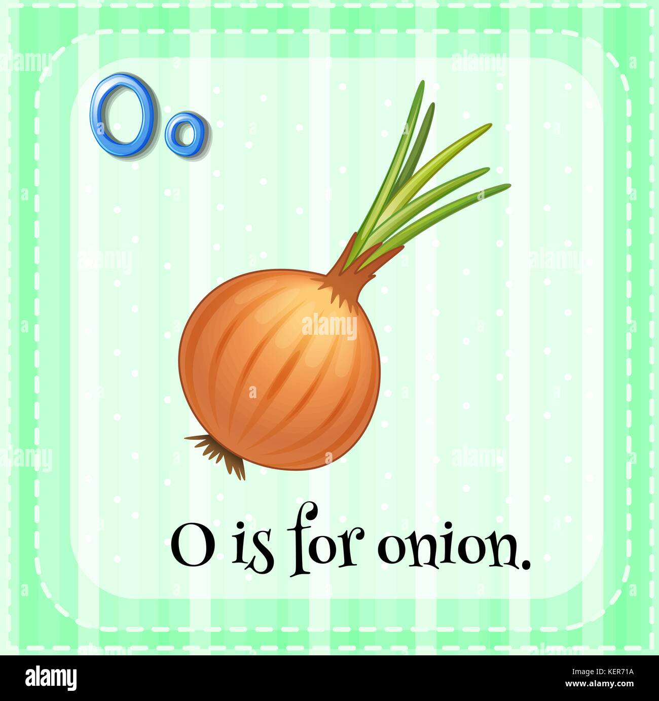 Illustration of a letter o is for onion Stock Vector Image & Art Alamy