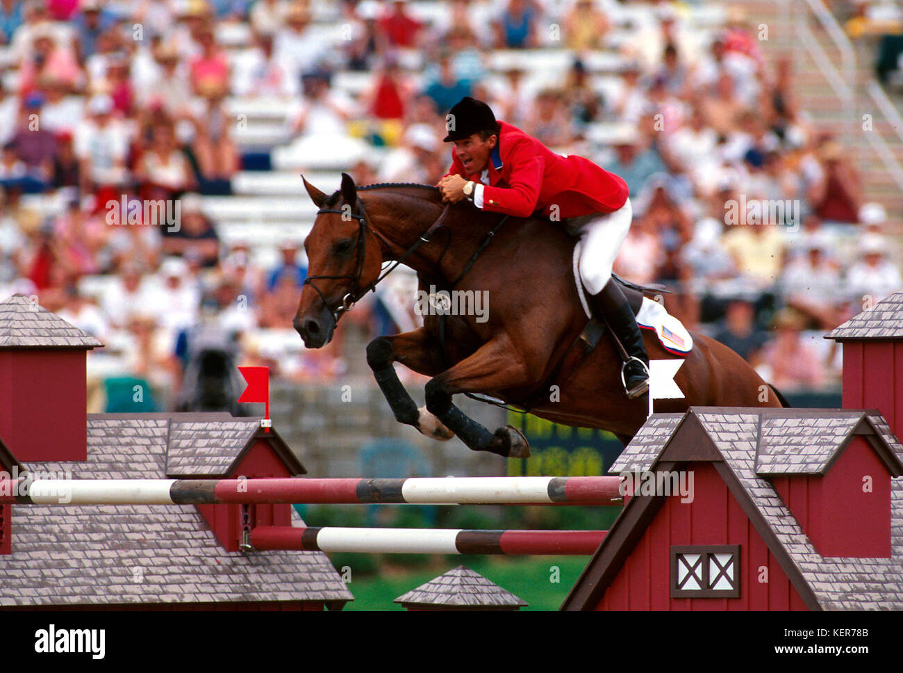 Michael Matz The Olympic Games, Atlanta 1996, Michael Matz (USA) riding Rhum Stock ...