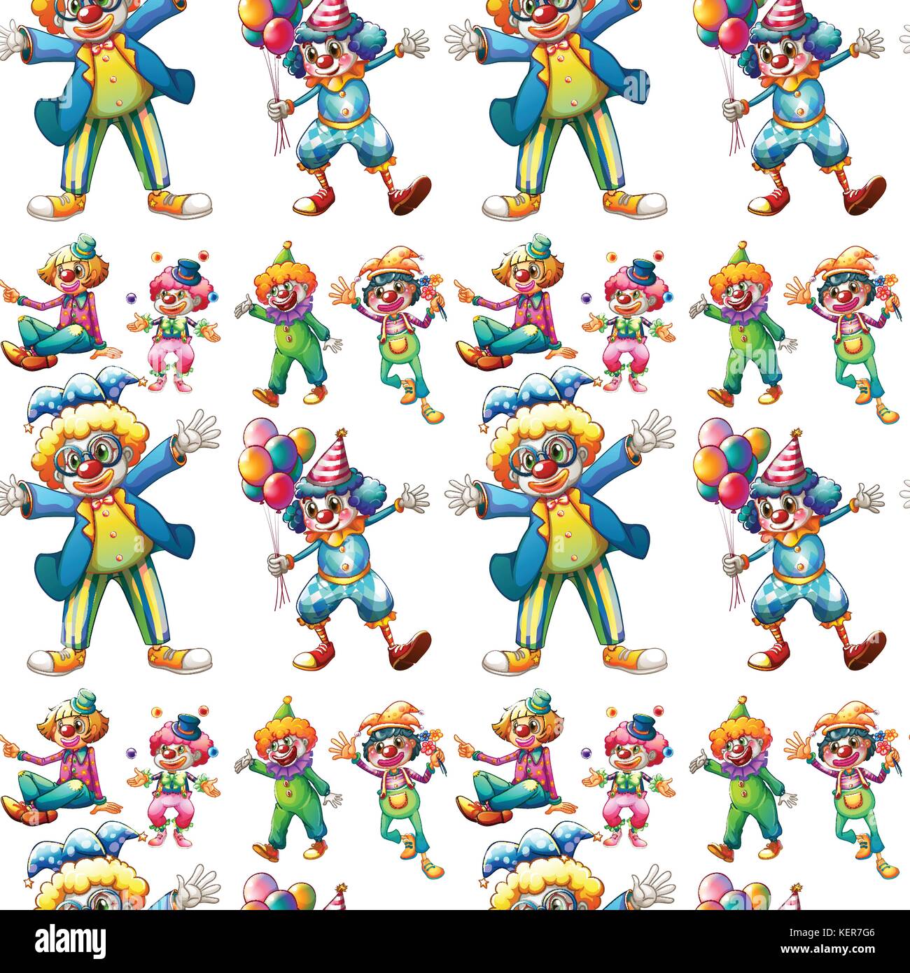 Circus entertainment vector seamless Stock Vector Images - Alamy