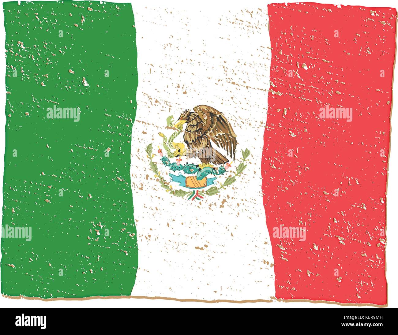 Flag Of Mexico Stock Vector Images - Alamy