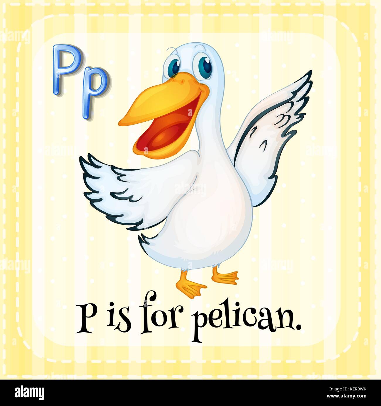 A letter P which stands for pelican Stock Vector Image & Art - Alamy