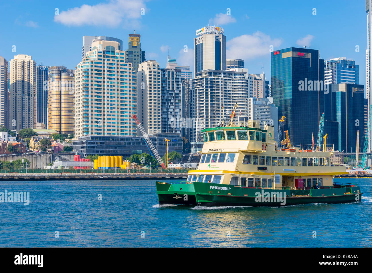 Ferry at Darling Harbour in Sydney Stock Photo