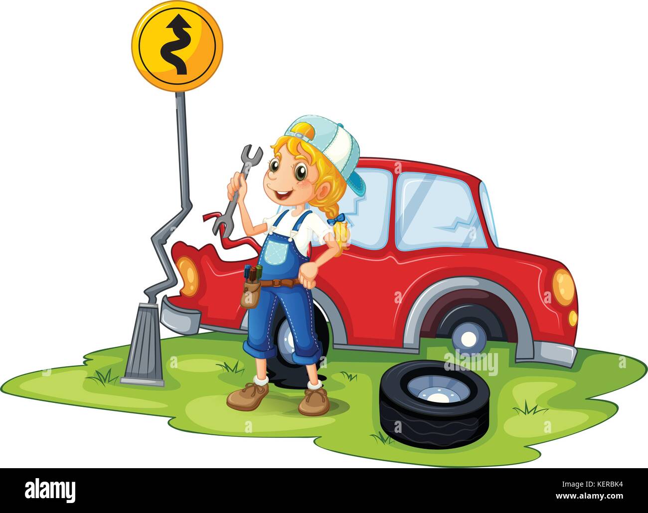 fixing cars clipart images