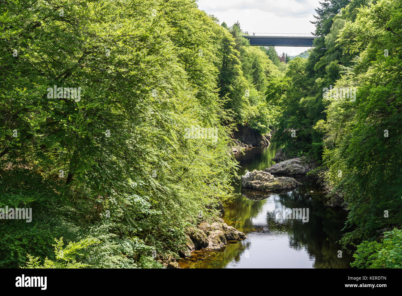 river tummel at linn of tummel in killiecrankie scotland Stock Photo ...