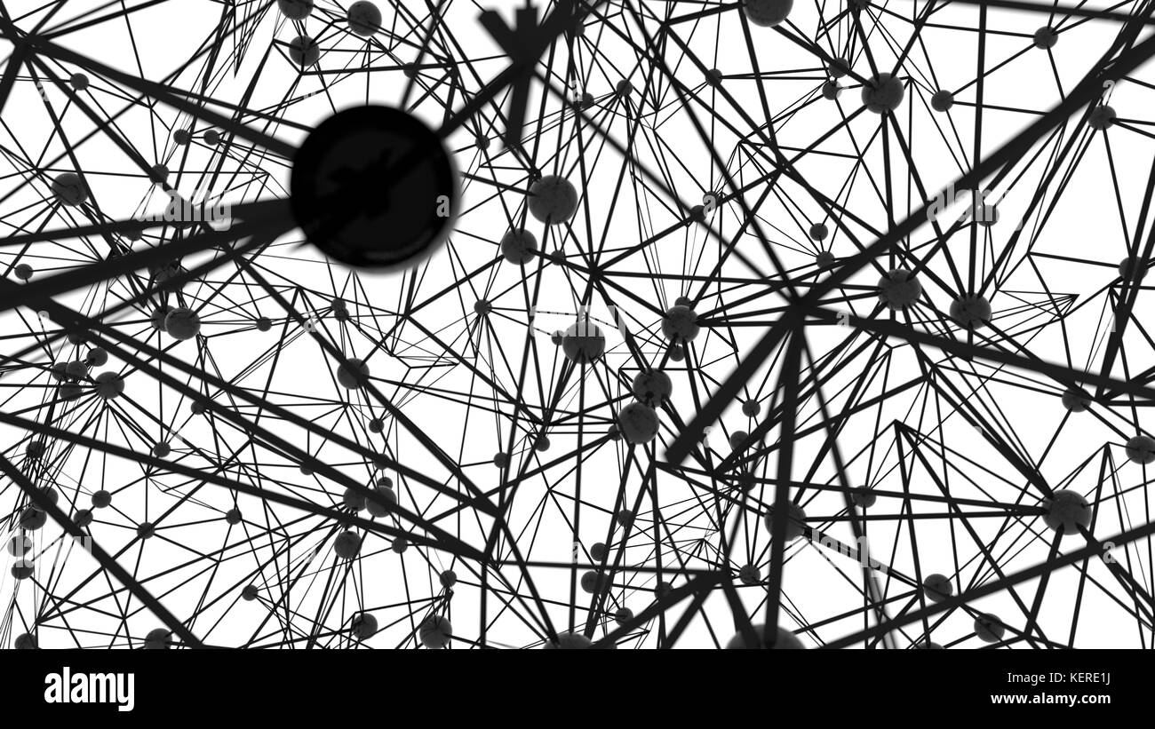 Illustration social networks Black and White Stock Photos & Images - Alamy