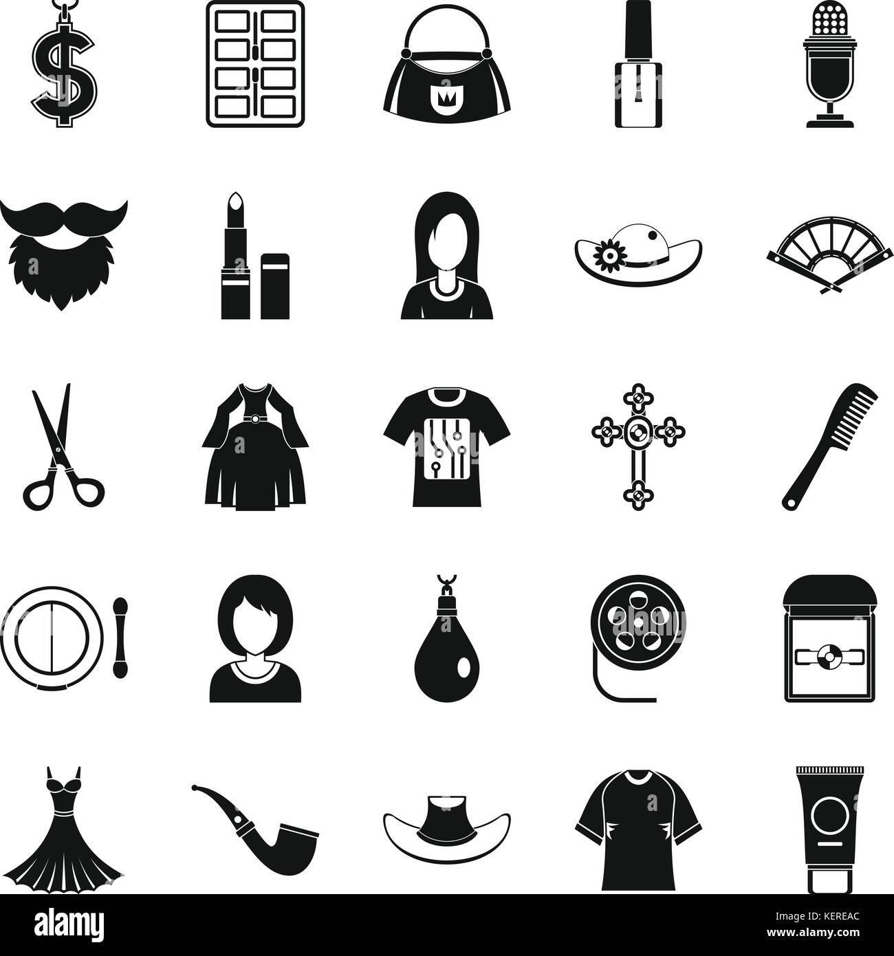 Fashion designer icons set, simple style Stock Vector Image & Art Alamy