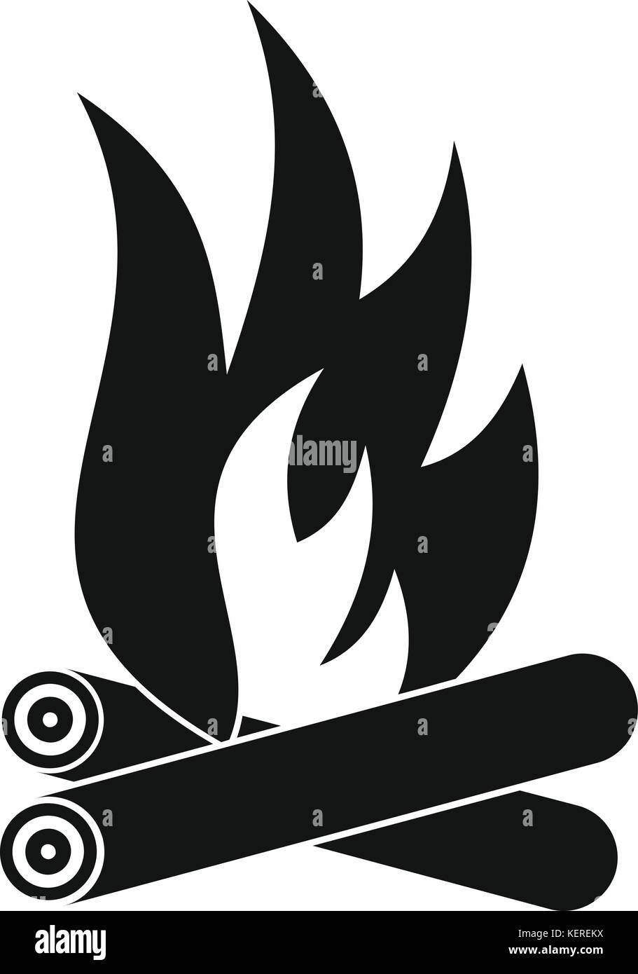 Bonfire icon, simple style Stock Vector Image & Art - Alamy