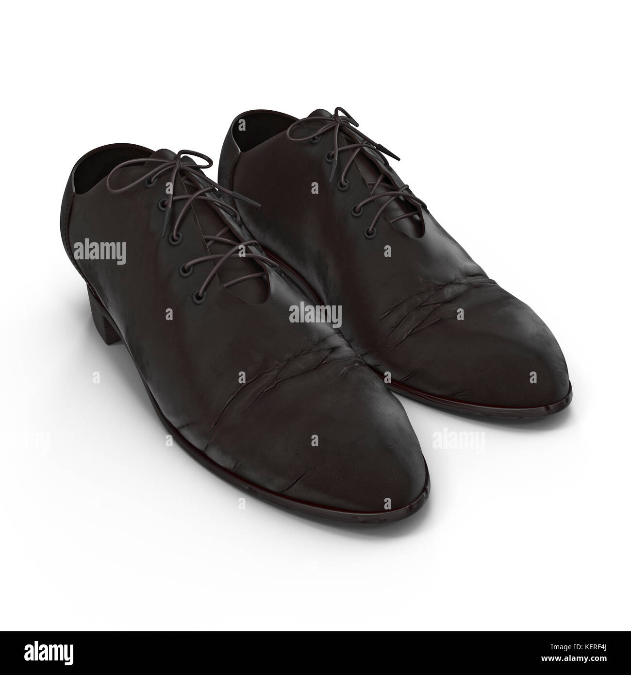 Used men shoes isolatd on white 3D Illustration Stock Photo Alamy