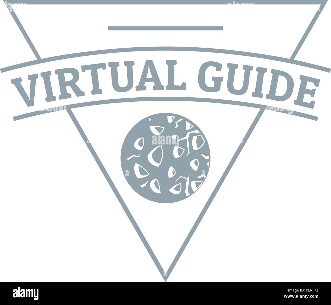 Virtual guide logo, simple gray style Stock Vector Image & Art - Alamy