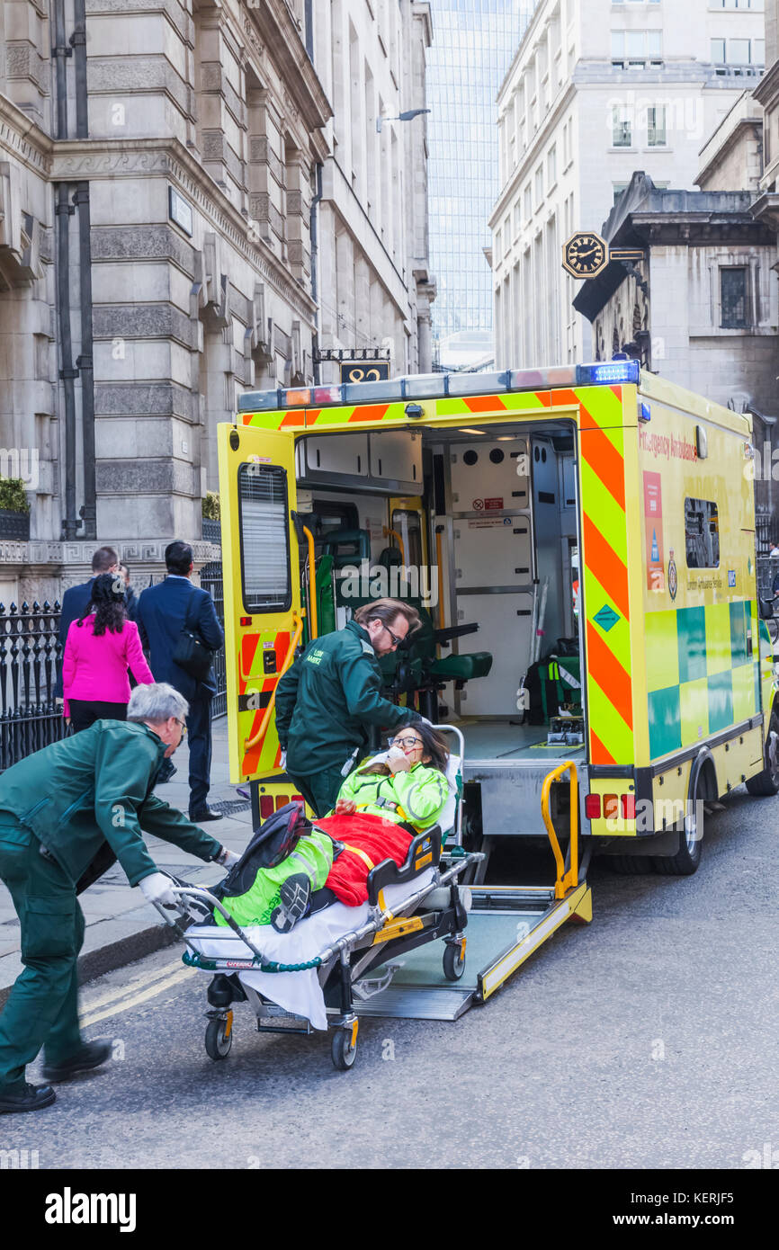 Ambulance Stretcher England High Resolution Stock Photography and