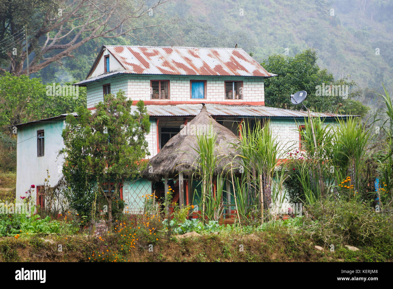 Nepali Village House Stock Photos Nepali Village House