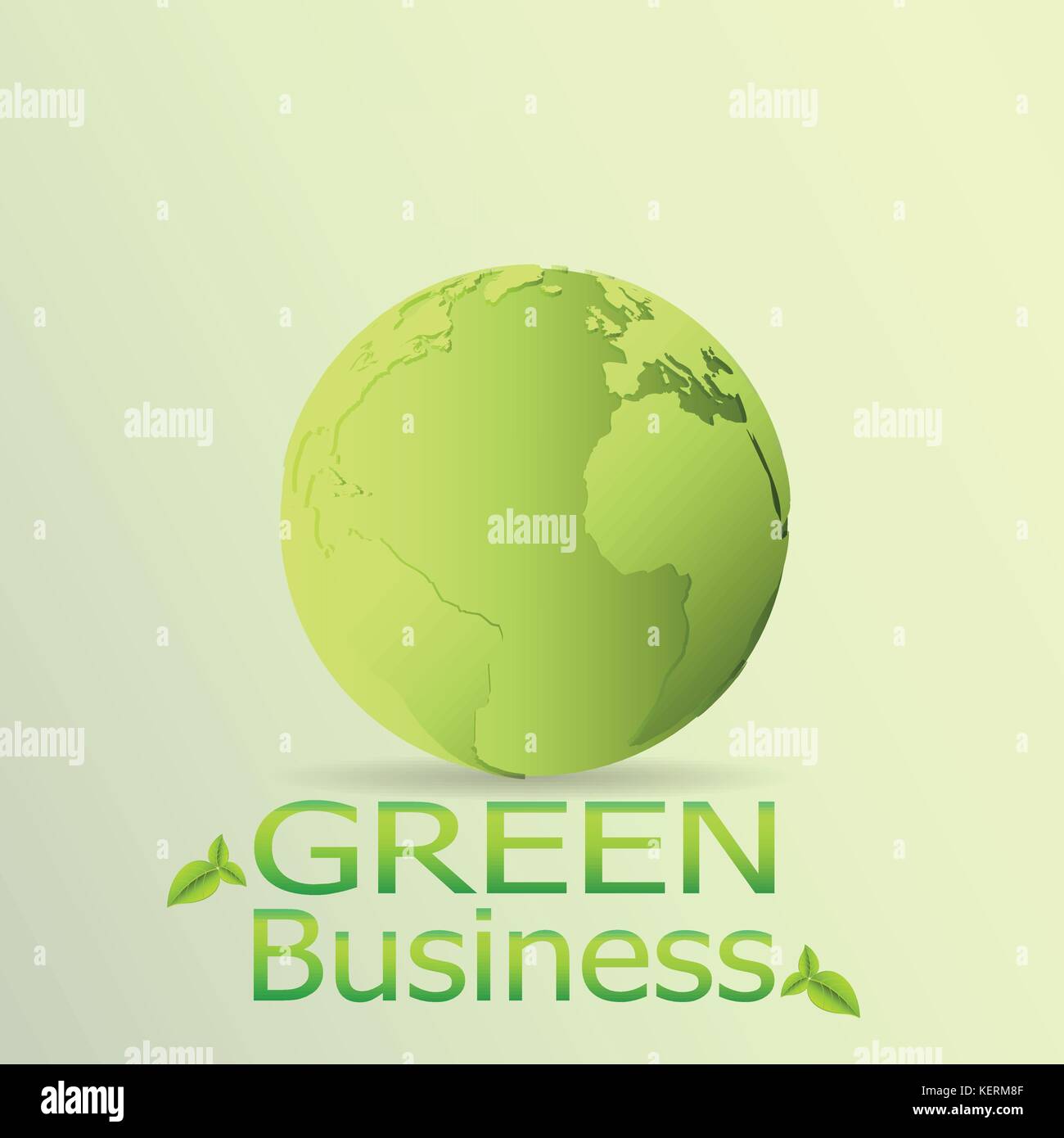 Green Business Background Vector.  It can be applied for media presentation such as background,backdrop,printing,poster,illustration or others. Stock Vector