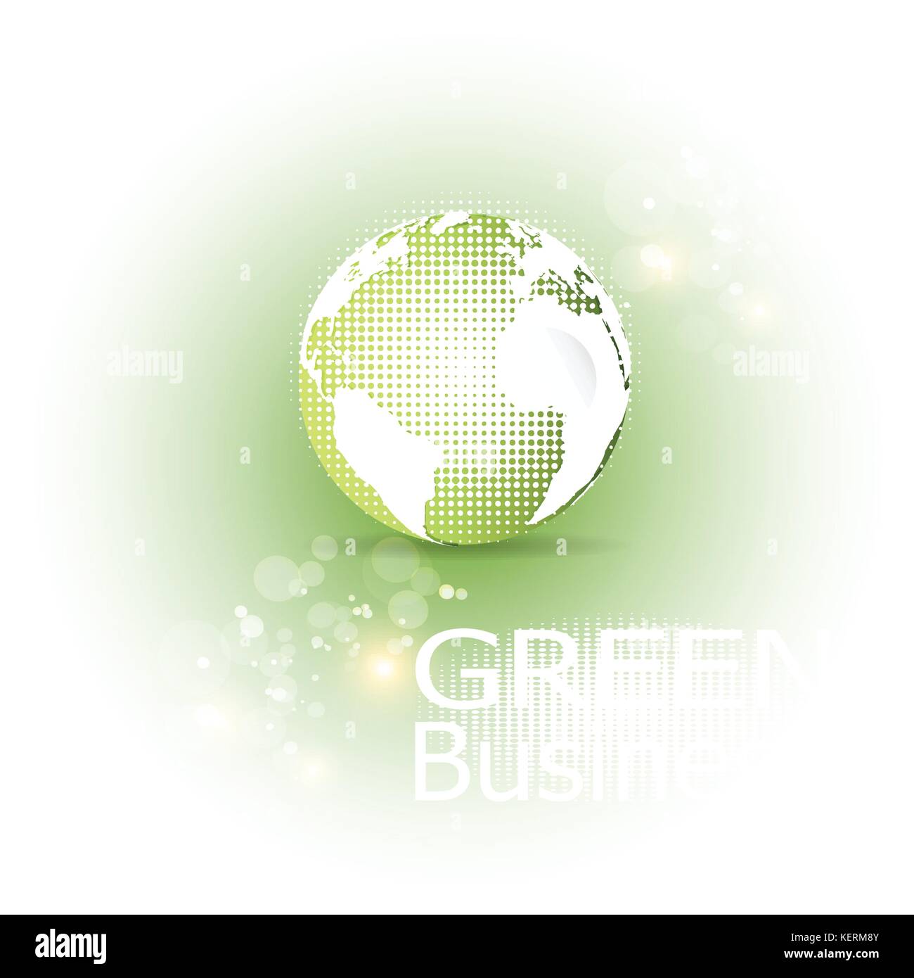 Green Business Background Vector.  It can be applied for media presentation such as background,backdrop,printing,poster,illustration or others. Stock Vector