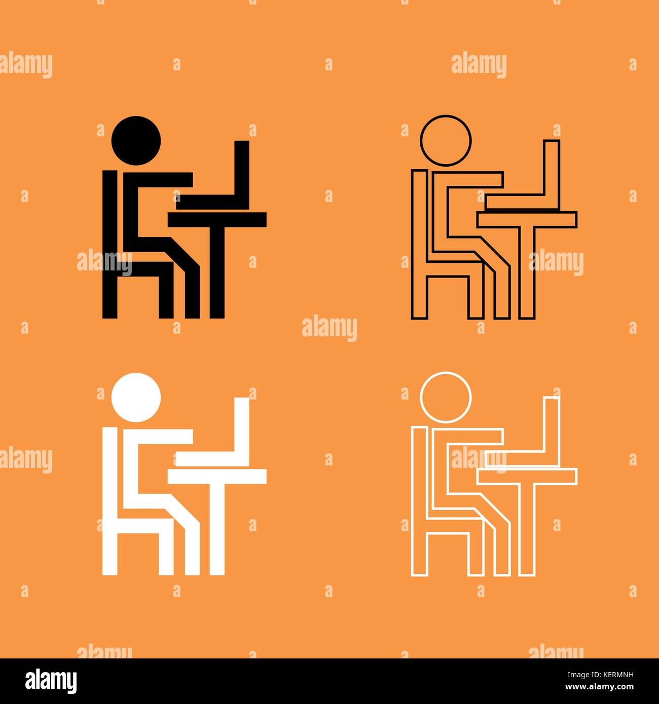People Using Computer Logo Person using a computer Stock Vector Images - Alamy