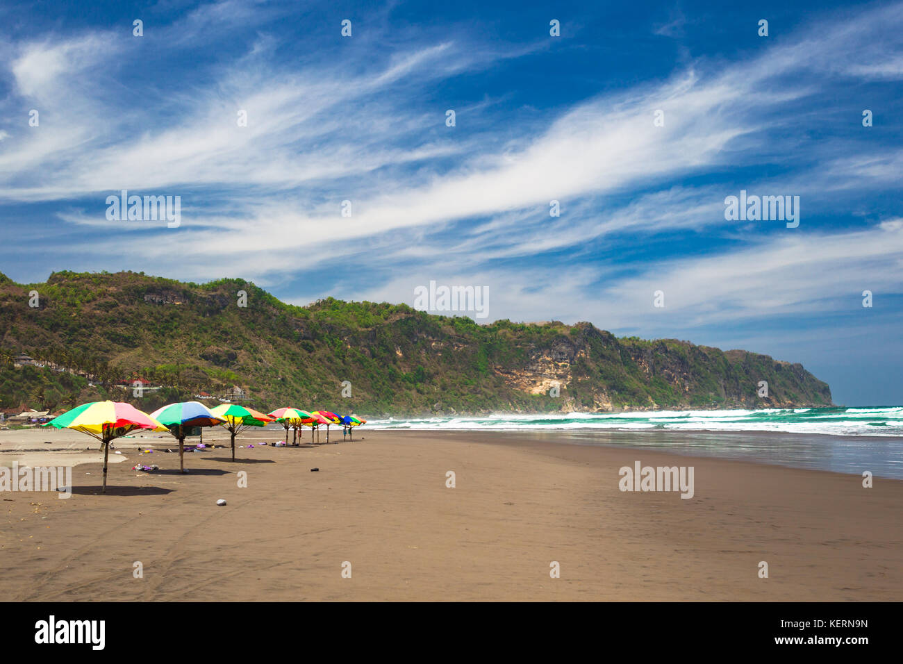 Parangtritis beach. Jogjakarta, Indonesia. Stock Photo