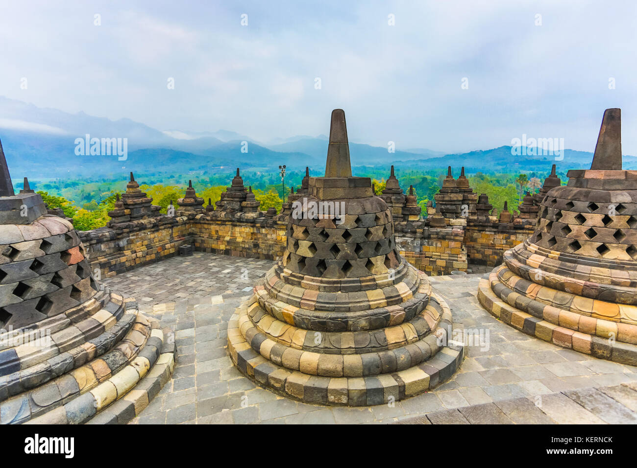 Borobudur, 9th-century Mahayana Buddhist temple in Magelang, Central ...