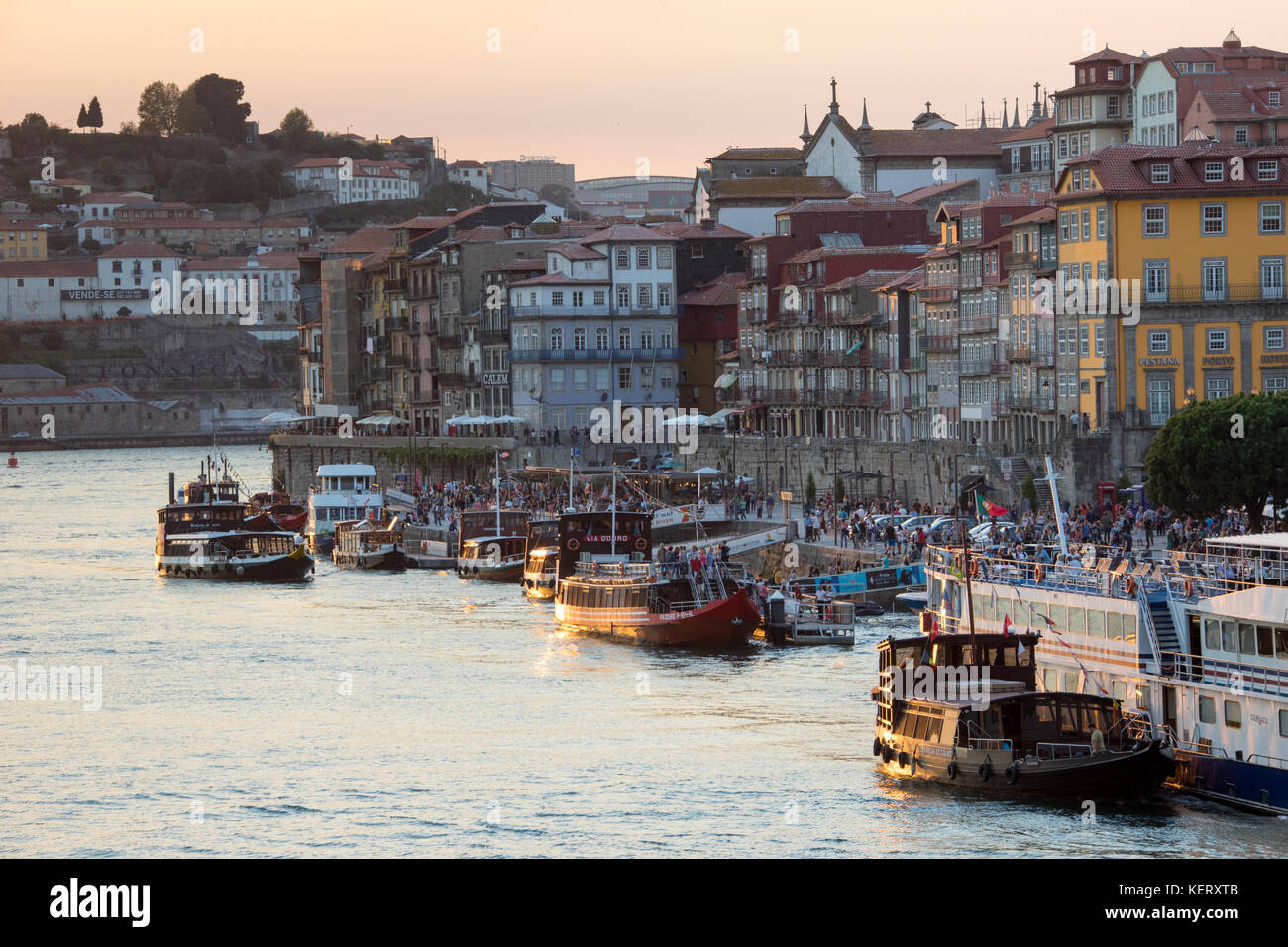 Douro riverfront, Porto, Portugal Stock Photo