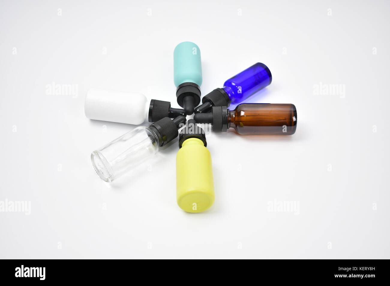 Glass dropper bottles vape, skincare Stock Photo Alamy
