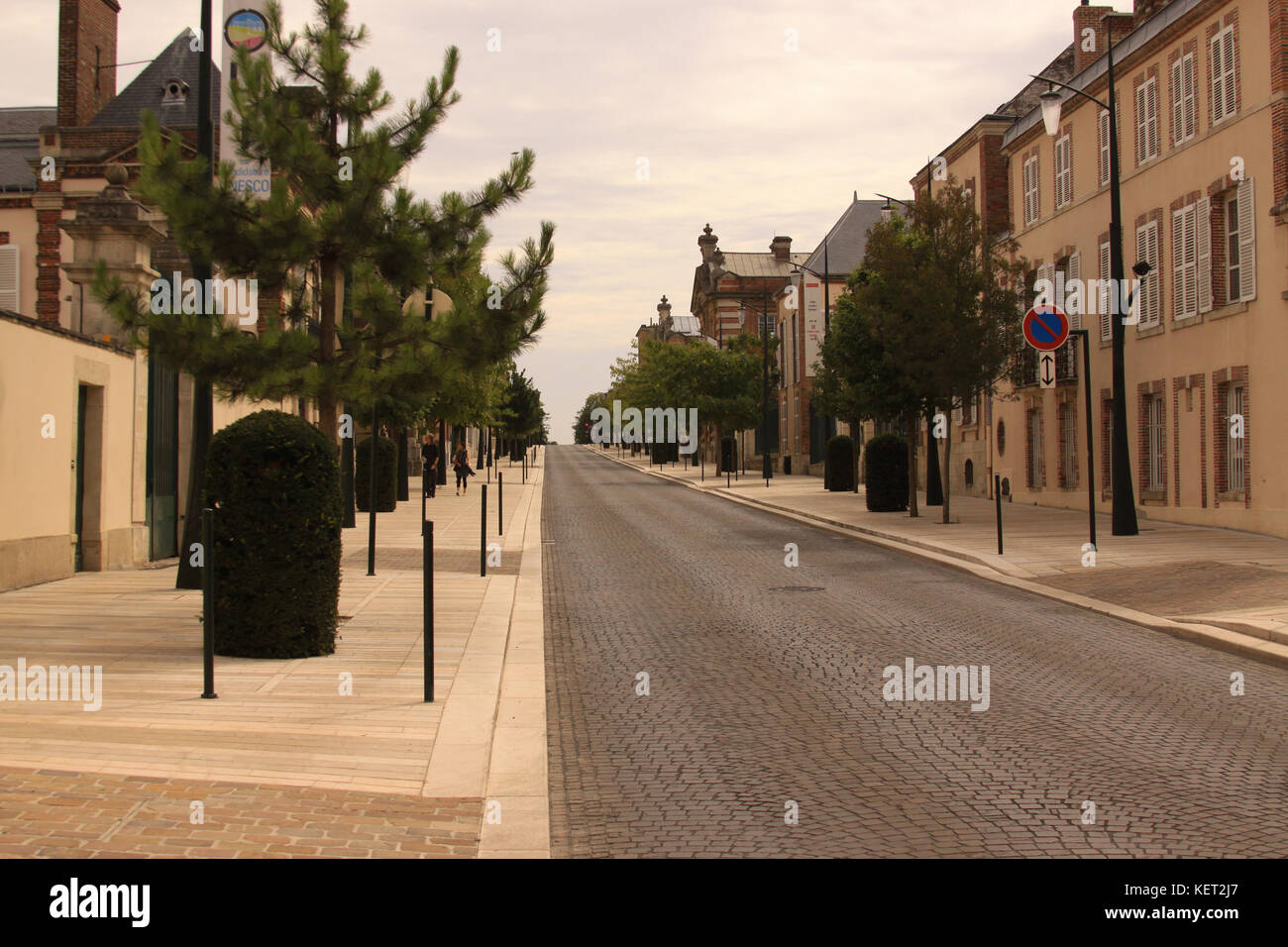 Streets of Epernay Stock Photo