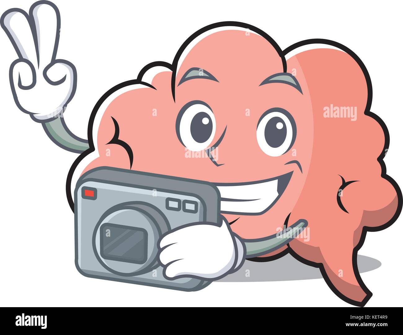 Photography brain character cartoon mascot Stock Vector Image & Art - Alamy