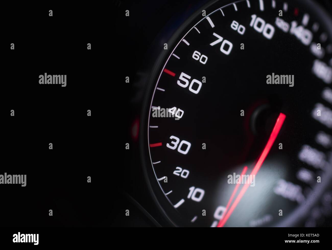 Modern Car Speedometer Closeup Photo. Transportation Technologies Stock ...