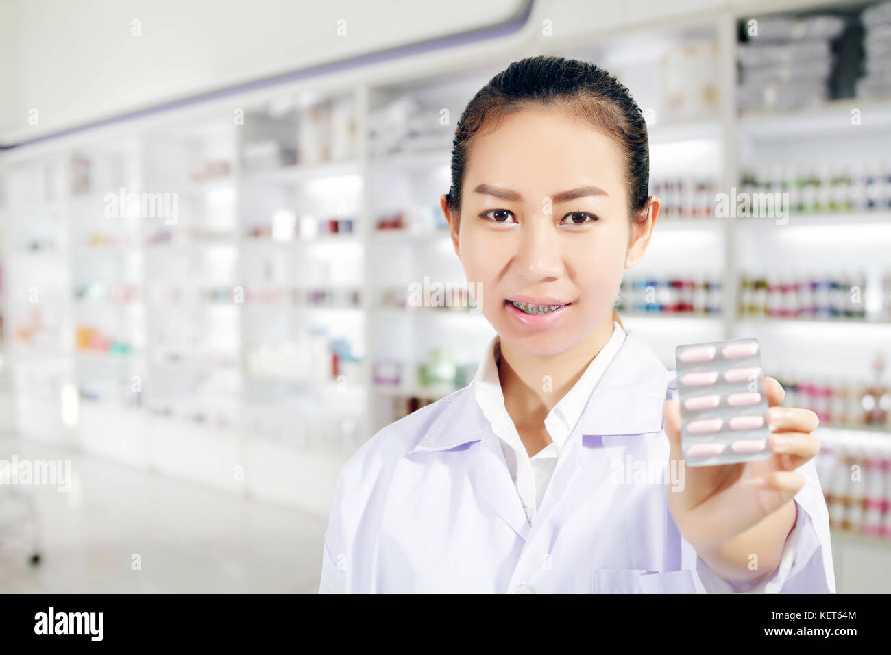 Doctor woman in drug store stock photo Image of medicine 40392204