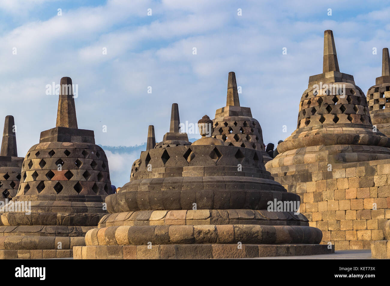 Borobudur 9th century mahayana buddhist temple hi-res stock photography ...