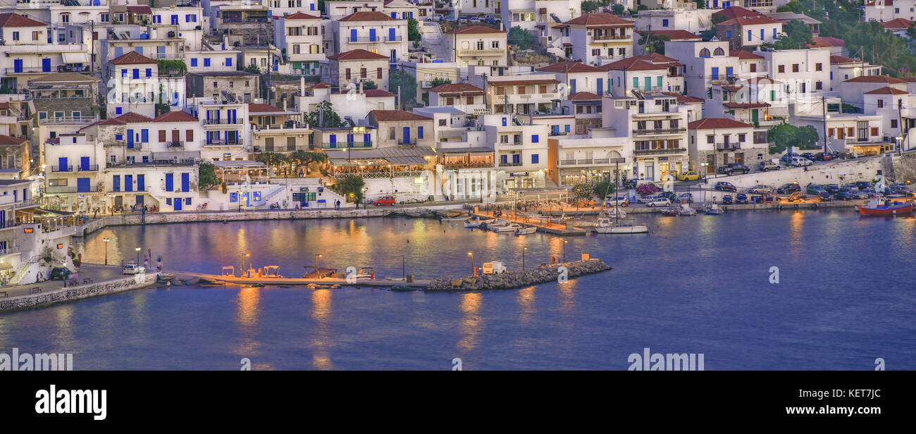 Batsi resort at Andros island, in Cyclades, Greece Stock Photo Alamy