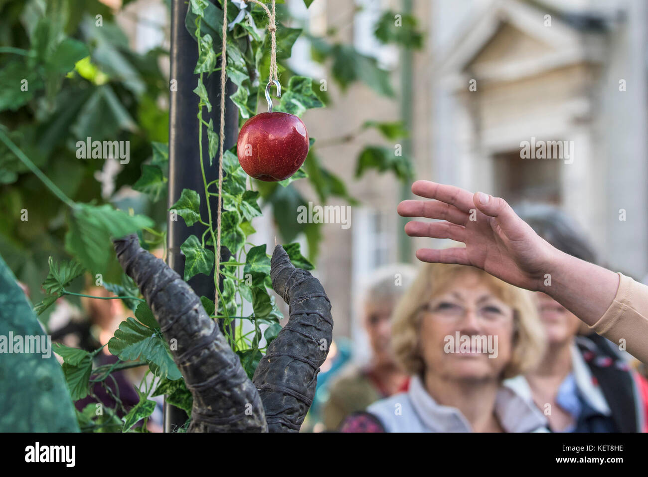 The Ordinalia - Cornish Mystery Plays performed during the Penryn Kemeneth a two day heritage festival at Penryn Cornwall. Stock Photo