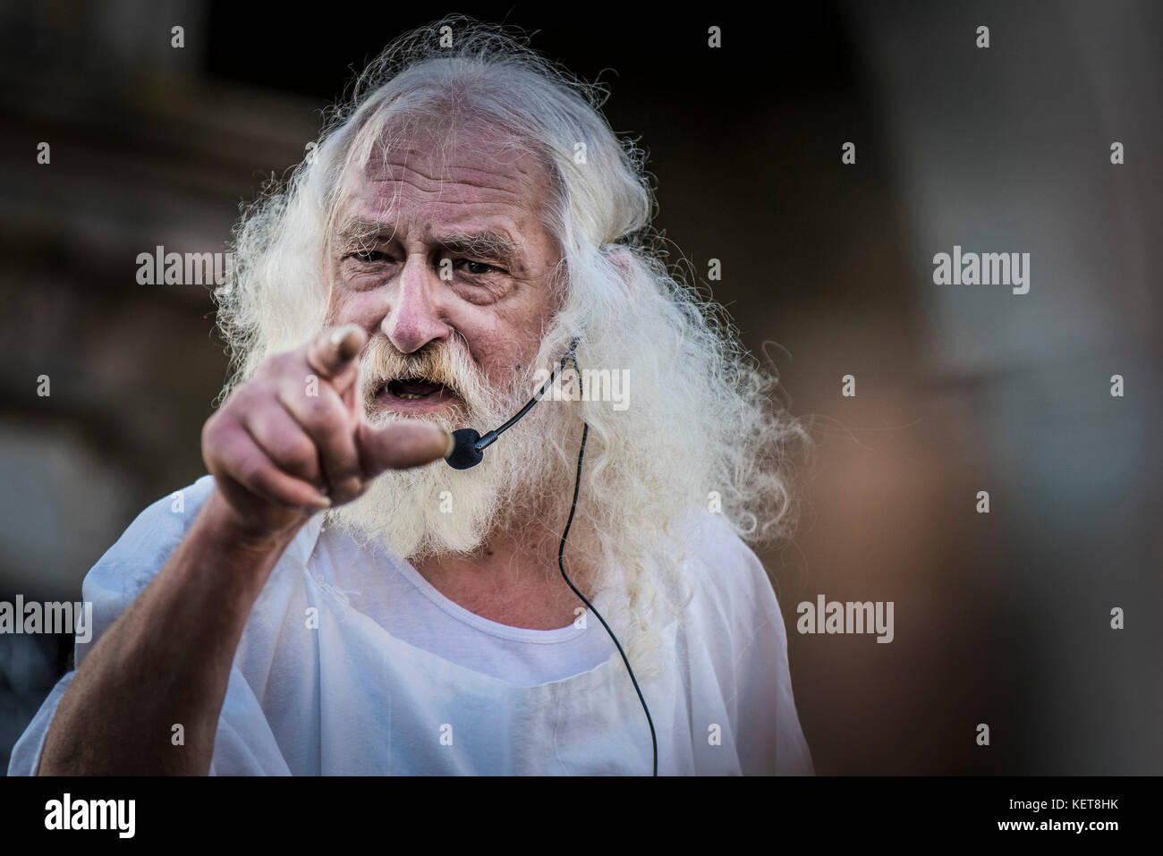 The Ordinalia - Cornish Mystery Plays performed during the Penryn Kemeneth a two day heritage festival at Penryn Cornwall. Stock Photo