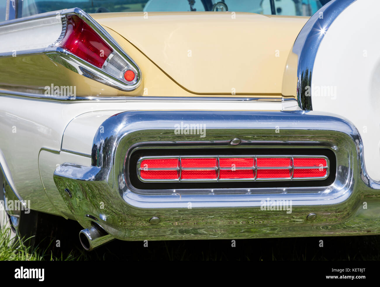 Munich, Germany, 18 June 2016: American vintage car, rear view Stock ...