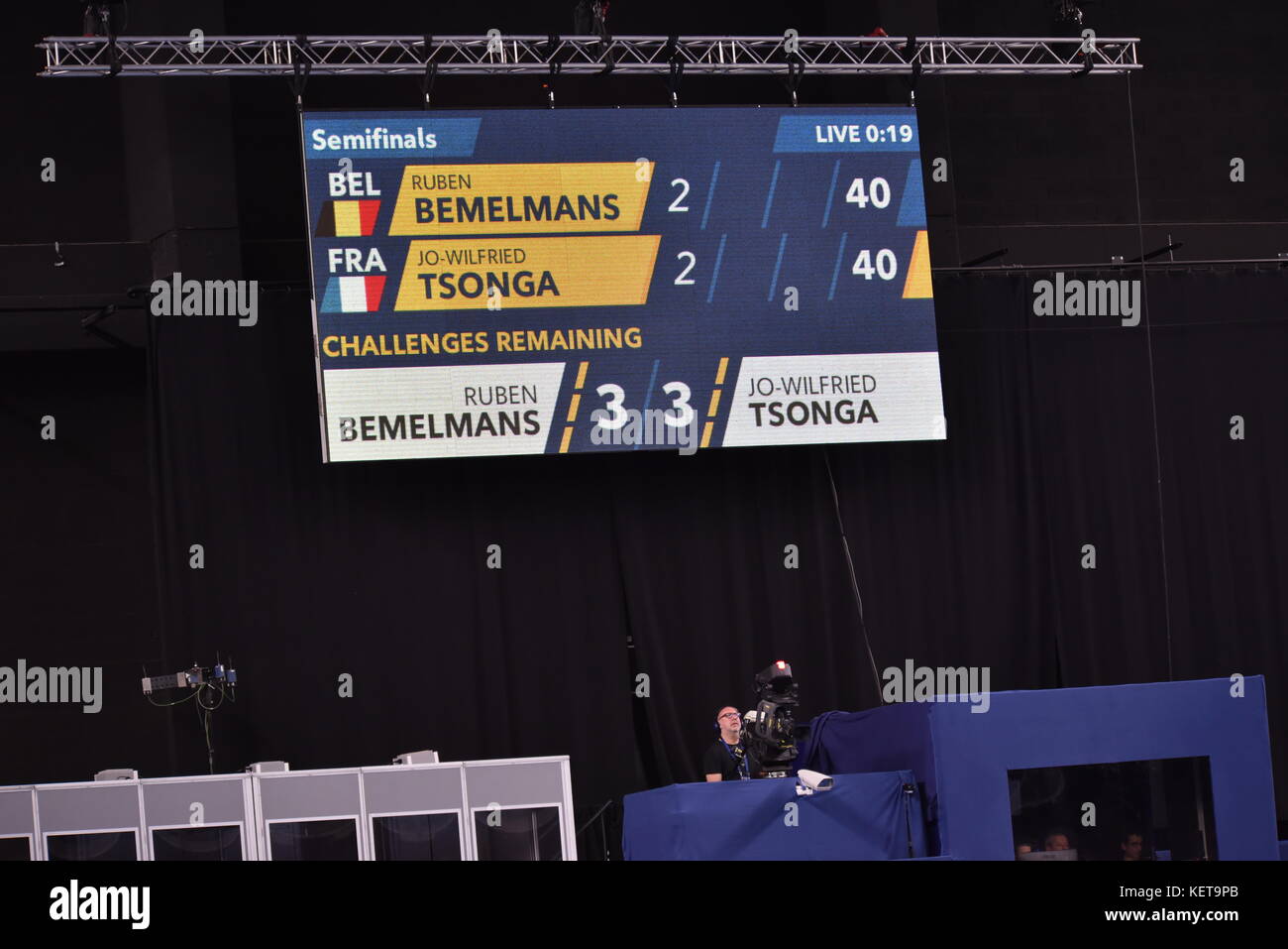 European Open ATP World Tour 250 Series Antwerp Belgium Stock Photo