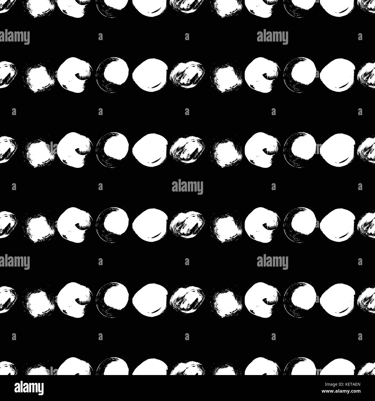 Seamless black and white pattern with circles Stock Vector Image & Art ...