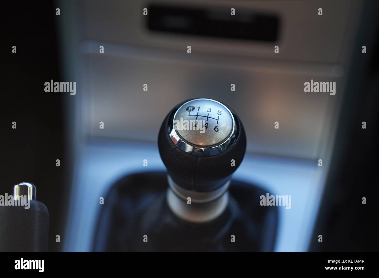 Manual gear stick Stock Photo Alamy
