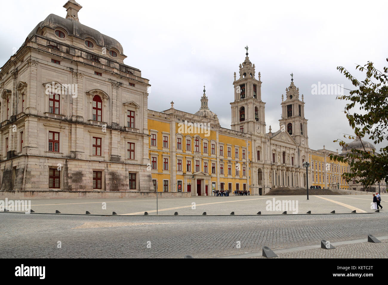 Portugal, view of the National Palace and Monastery in Mafra Stock Photo
