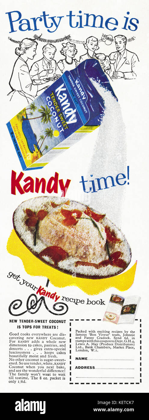 1950s advertising food hi-res stock photography and images - Alamy